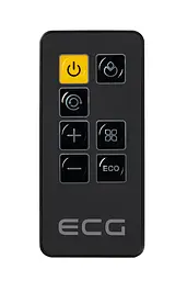 Керамічний обігрівач ECG KT 200 DT Black - мініатюра 8