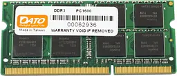Модуль пам'яті Dato DDR3 8Gb 1600 MHz Sodimm (DT8G3DSDLD16)