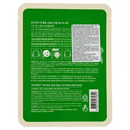 Маска тканинна для обличчя Tony Moly The Chok Chok Green Tea Watery Зелений чай 20 г - мініатюра 2