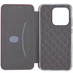 Шкіряний чохол-книжка Classy для Xiaomi Redmi Note 14 4G (Int. version) Бордовий - мініатюра 3