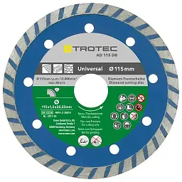 Набір відрізних алмазних дисків Trotec 110/115 х 22.23 х 1.2 мм (DAS302830) - мініатюра 2