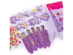 Набір для творчості Клей з кабашонами. Заколки фіолетові Vladi Toys VT4600-01 shop (4820234767724) - мініатюра 3
