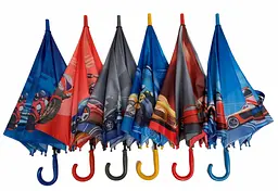 Дитяча парасолька-палиця напівавтомат The Best 88 см різнобарвна - мініатюра 2
