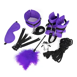BDSM-набір Art of Sex – Soft Touch BDSM Set, фіолетовий, 9 предметів - мініатюра 2
