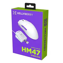 Ігрова миша HATOR HM-47 Wireless Hellyberry ESports Gaming 12000dpi 35G White-Violet - мініатюра 9