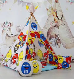 Вігвам M&M's БОН БОН + 3 подушки! - мініатюра 4