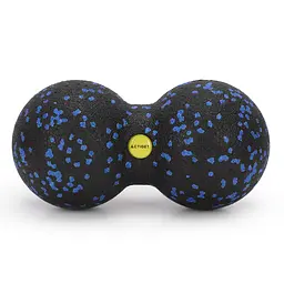 Масажний м'яч подвійний Actiget EPP 8 x 16 см ACT0097 Black/Blue - мініатюра 1