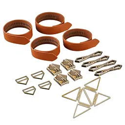 BDSM набір Lockink Hogtie Set коричневий - мініатюра 2