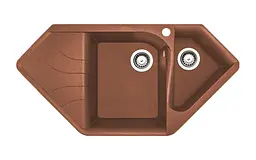 Кухонна мийка Adamant Spirit 1000x500x225 terra-cotta 362223, Коричневий