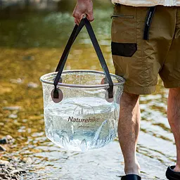 Складаний контейнер для води з ПВХ Naturehike NH20SJ040, 10л, прозорий - мініатюра 10