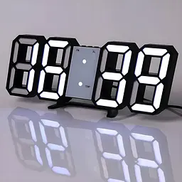 Настільний цифровий LED-годинник / Black