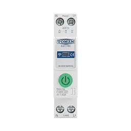 Розумний автоматичний вимикач з Wi-Fi (Tuya) TOMZN TOB9S-VAP 63A з моніторингом енергоспоживання та захисним реле напруги (51-00122) - мініатюра 2