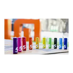 Батарейка ZMI RAINBOW ALKALINE * 10 (AA501) - мініатюра 6