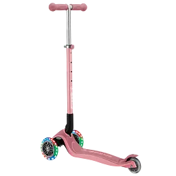 Самокат Globber Primo foldable plus lights, колеса з підсвічуванням, пастельно-рожевий (439-210) - мініатюра 2