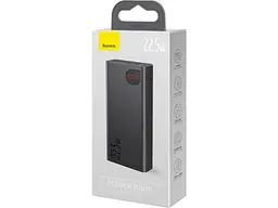 Зовнішній акумулятор (Power Bank) BASEUS Adaman Metal Digital Display 20000mAh 22.5W 2021 Editon Black (PPAD000101) - мініатюра 5