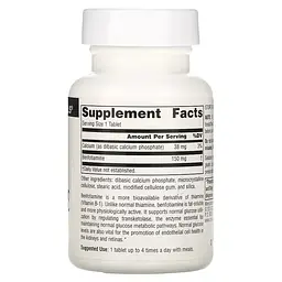 Бенфотіамін Source Naturals Benfotiamine 150 mg 60 таблеток - мініатюра 2