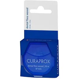 Зубна нитка Curaprox вощена з ароматом м'яти 50 м - мініатюра 3