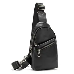 Сумка-слінг чорна чоловіча Tiding Bag 10031A