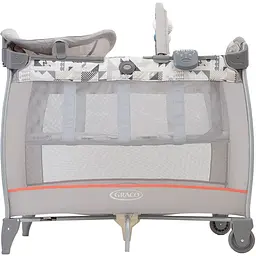 Манеж-ліжечко Graco Contour Electra Patchwork, сірий - мініатюра 3
