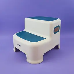 Підставка для ніг дитяча на дві сходинки BM-68518 Bimbo 28*30*25 см. антиковзаючі накладки синя