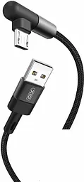 Кабель XO microUSB NB152 Elbow 2.4A/1m Black