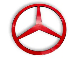 Емблема керма Mercedes-Benz Хром Ø40 мм (на скотчі) - мініатюра 3