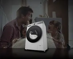 LG Прально-сушильна машина фронтальна, 9(5)кг, 1200, А, 48см, дисплей, пара, інвертор, білий - мініатюра 2