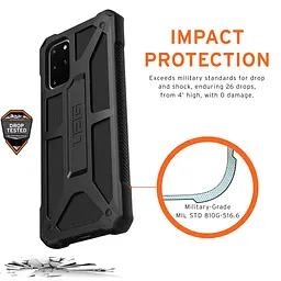 Чохол оригінальний протиударний UAG Monarch Original (211981114040) Samsung Galaxy S20 Plus (6.7") Black - мініатюра 9