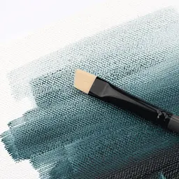 Пензель синтетика кутова TERRA 1608A №1 довга ручка Rosa - мініатюра 5