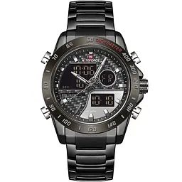 Наручний годинник чоловічий Naviforce Dnipro NF9171 Black-Gray, NF9171 B/GY/B (15217)