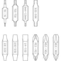 Набір біт для викруток NexTool Flagship Captain та Pocket tool (NE20296) [144329] - мініатюра 7
