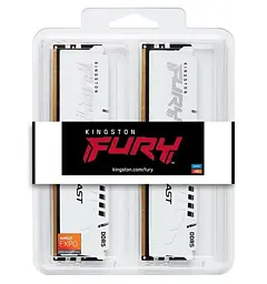 Модуль пам'яті Kingston Fury DDR5 32GB (2x16) 6800MHz Beast White EXPO (KF568C34BWEK2-32) - мініатюра 3
