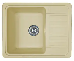 Кухонна мийка Adamant SMALL ivory 570x455x180 мм, з крилом 57 см - мініатюра 1
