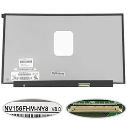 Матриця 15.6" NV156FHM-NY8 (1920*1080 40pin(eDP IPS 165Hz 300cd/m2 100% sRGB) LED SLIM(без планок та вушок) матова