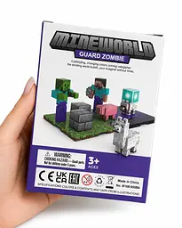 Магнітний конструктор у стилі Minecraft з фігурками та мобами Guard Zombie - мініатюра 2