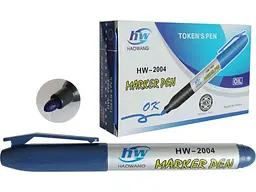 Маркер LEADER синій перманентний, 2мм круглий, HW-2004 (HL/GY-2004),