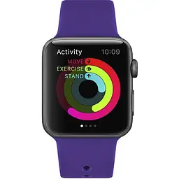 Ремінець Uwatch Silicone Strap for Apple Watch 38/40 mm Deep Purple - мініатюра 3