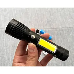 Акумуляторний ліхтар X-Balog BL-W545 1011 CREE T6 світлодіодний ручний Zoom 18650 - мініатюра 2