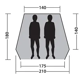 Намет пляжний Outwell Beach Shelter Compton Blue (111230) - мініатюра 7