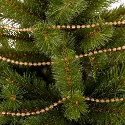 Намисто на ялинку Chomik 2.7м 6 мм, пластик, шампань (5900779893924_1) - мініатюра 3