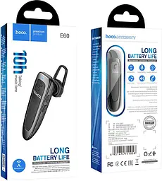 Bluetooth-гарнітура Hoco E60 Brightness Bluetooth Headset Black (751058) [77491] - мініатюра 6