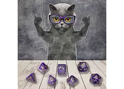 Набір кубиків Cats Dice Set: Purrito , 7 шт. (SCAT01) - мініатюра 5