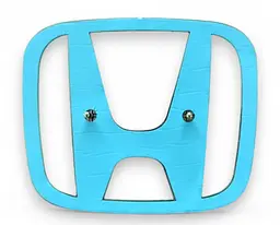 Емблема решітки задня Honda матова Чорна 98х81 мм Пластик на скотчі (Завод) - мініатюра 3