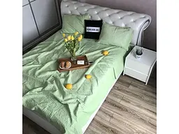 Велюрові покривало салатового кольору з210х230 з двома наволочками 50х70, мішок ALBO pbe0052901 - мініатюра 7