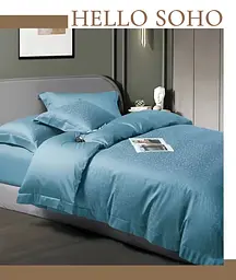 Комплект постільної білизни Євро Boutique 200х230 см Dew Teal SOHO pbe0050856 - мініатюра 3