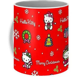 Кухоль GeekLand Хелло Кітті Hello Kitty Merry Christmas HK.02.02 330 мл білий - мініатюра 2