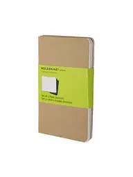 Записник Moleskine Cahier кишеньковий, Нелінований Беж (QP413)