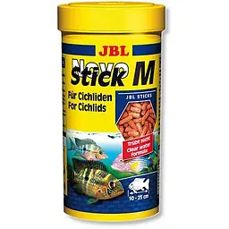 Основний корм JBL NovoStick M у формі паличок для хижих цихлід 250 мл