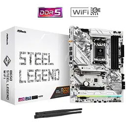 Материнська плата ASRock B650 Steel Legend WIFI (AM5/B650, 4xDDR5, 2xPCIex16, HDMI/DP, 4xSATA, 3xM.2, 2.5GLan, ATX) - мініатюра 5