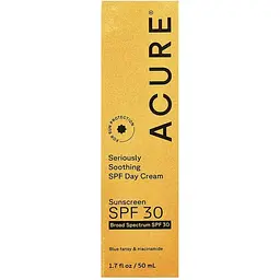 Заспокійливий денний крем Acure Seriuously Soothing SPF 30 50 мл - мініатюра 2